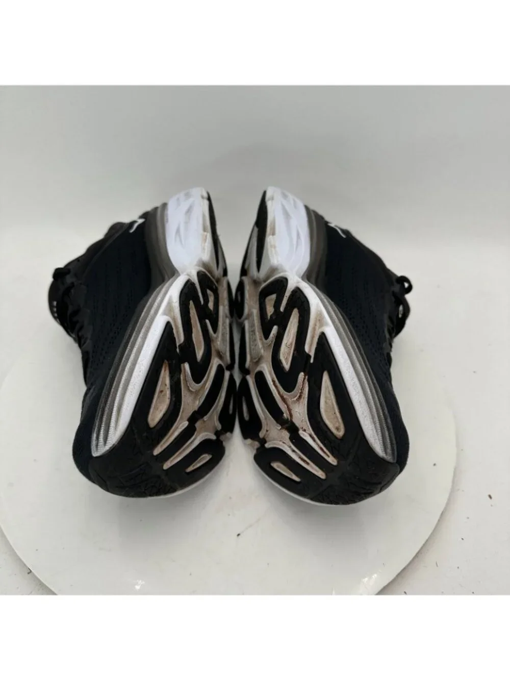 Hoka One One Bondi 8 Women Size 7.5B 1127952-BWHT Black White Running Shoes - Picture 7 of 10